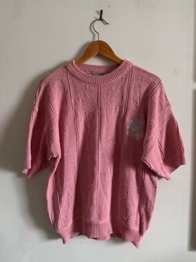 vintage floral knit tee 🌺